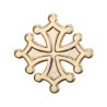 Pin de solapa con cruz occitana dorada IM#26404