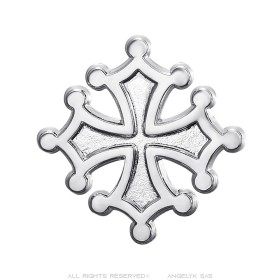 Pin's épinglette croix occitane du Languedoc Argent  IM#26415