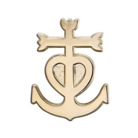 Pin de cruz de Guardianes de Camarga dorado IM#26424