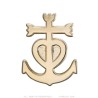Pin de solapa con cruz de Guardianes de Camarga dorado IM#26425