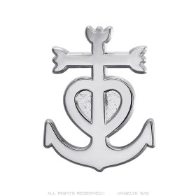 Guardians Camargue Cross Lapel Pin Silver IM#26437