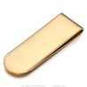 Neutral money clip Stainless steel gilded with fine gold IM#26448