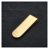 Clip para billetes neutro Acero inoxidable dorado con oro fino IM#26449