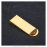 Neutral money clip Stainless steel gilded with fine gold IM#26450