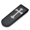 Money clip Templar Cross Stainless Steel black titanium IM#26478