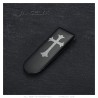 Fermasoldi Croce Templare in acciaio inossidabile titanio nero IM#26479