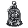 Campanello per moto Mocy Bell Ride to Live Skull HD Acciaio inossidabile vintage IM#26538