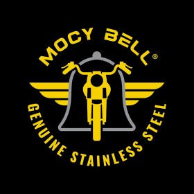 Campana de motocicleta Mocy Bell Ride to Live Skull HD Acero inoxidable vintage IM#26543