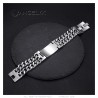 Pulsera Curb Saint Sara para Hombre Acero Inoxidable Plata IM#26571