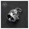 Campana de motocicleta Mocy Bell Skull Skeleton Acero inoxidable IM#26589