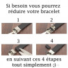 Bracelet Silicone et Acier Inoxydable Ajustable Réglable bobijoo
