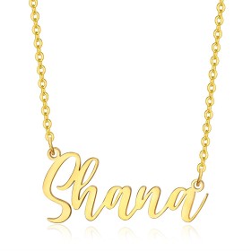 Collier prénom Femme Acier inoxydable Plaqué Or au choix  IM#26752