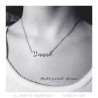 Name necklace for women Stainless steel Silver to choose from IM#26789