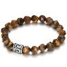 Genuine Tiger Eye Hexagonal Faceted Bracelet for Men and Women IM#26816