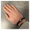 Genuine Onyx Hexagonal Faceted Bracelet for Men and Women IM#26825