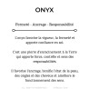 Genuine Onyx Hexagonal Faceted Bracelet for Men and Women IM#26827