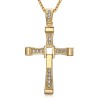 Fast and Furious necklace Vin Diesel Cross Stainless steel Gold IM#26836