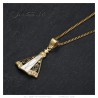 Necklace of Our Lady of Aparecida Stainless steel Gold Protection IM#26863