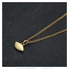 Small women's blue eye pendant Stainless steel Zirconium gold IM#26870