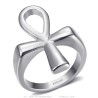 Ankh Life Cross Ring Egypt Stainless Steel Silver IM#27125