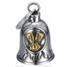 Clochette moto Mocy Bell V Twin Motor Acier inoxydable Or  IM#27271