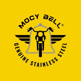 Clochette moto Mocy Bell V Twin Motor Acier inoxydable Or  IM#27275
