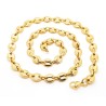 Collier grain de café Acier inoxydable Doré Or  IM#27308