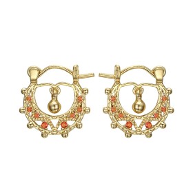 Savoyard Baby 15mm Creoles Zafiro Rosa Oro28301