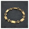 Ensemble grain de café Collier Bracelet Baptiste Acier inoxydable Or28625