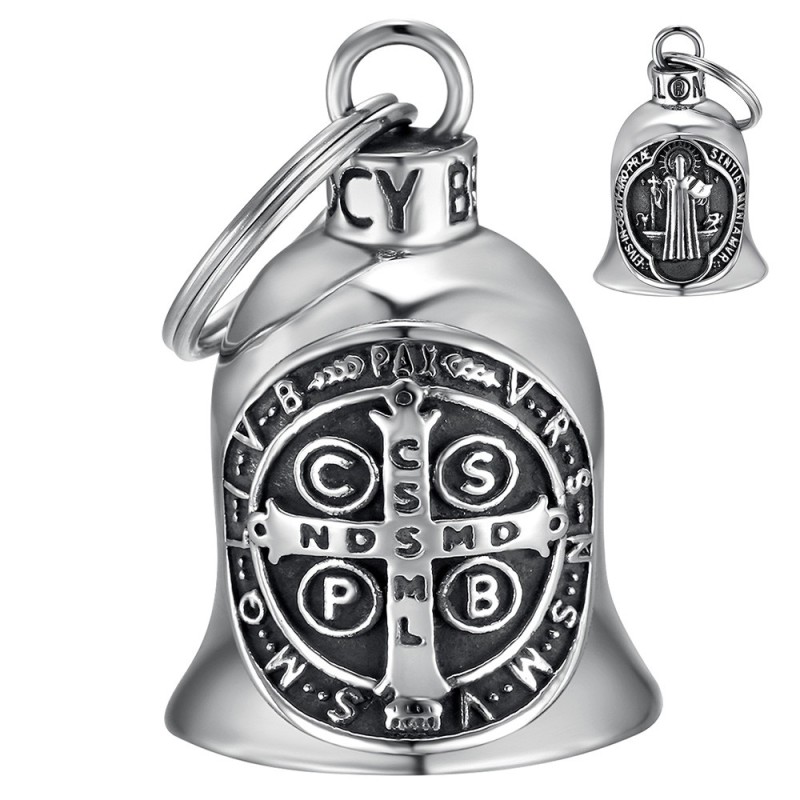 Mocy Bell Saint-Benoît Protector Stainless Steel Motorcycle Bell 28820