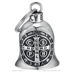 Timbre de motocicleta de acero inoxidable Mocy Bell Saint-Benoît Protector 28821