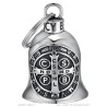 Timbre de motocicleta de acero inoxidable Mocy Bell Saint-Benoît Protector 28821