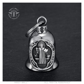 Timbre de motocicleta de acero inoxidable Mocy Bell Saint-Benoît Protector 28823