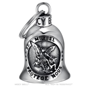 Timbre de motocicleta Mocy Bell Saint-Michel: Nos protege. Acero inoxidable 28835