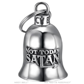Campana de motocicleta Mocy Bell Not Today Satan de acero inoxidable 28848