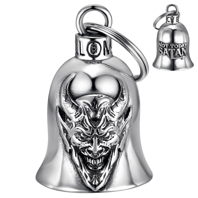 Mocy Bell Not Today Satan Stainless Steel Motorcycle Bell28853