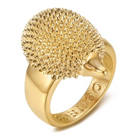 Ring Igel Niglo Edelstahl vergoldet vergoldet28859
