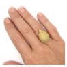 Bague Hérisson Niglo Acier Inoxydable Or Doré Plaqué28864