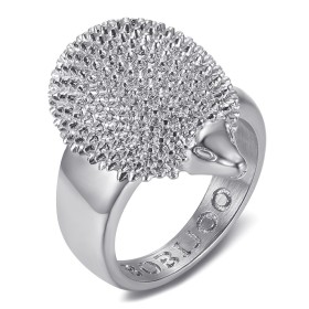 Bague Hérisson Niglo Acier Inoxydable Argent28867