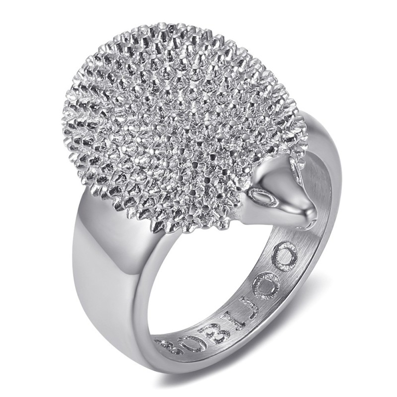 Bague Hérisson Niglo Acier Inoxydable Argent28867 Bague Hérisson Niglo Acier Inoxydable Argent28867