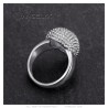 Bague Hérisson Niglo Acier Inoxydable Argent28870