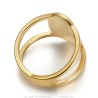 copy of Bague croix de Camargue cintrée femme Acier inoxydable Or28885