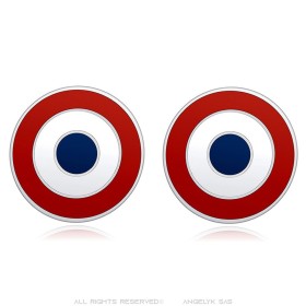 Lot de 2 pin's Cocarde Française - Épinglette Drapeau France - Accessoire Patriotique28909