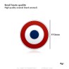 Lot de 2 pin's Cocarde Française - Épinglette Drapeau France - Accessoire Patriotique28910