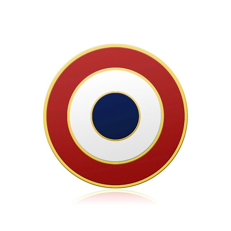 Pin's Cocarde Française Doré à l'Or Fin - Épinglette Patriotique28922 Pin's Cocarde Française Doré à l'Or Fin - Épinglette Patriotique28922