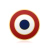 Pin's Cocarde Française Doré à l'Or Fin - Épinglette Patriotique28922