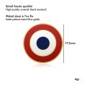 Set of 2 French Cockade Pins in Fine Gold - Patriotic Lapel Pin28937