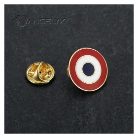 Lot de 2 Pin's Cocarde Française Doré à l'Or Fin - Épinglette Patriotique28938
