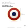 Set of 3 French Cockade Pins in Fine Gold - Patriotic Lapel Pin28958