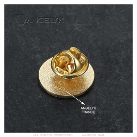 Lot de 10 Pin's Cocarde Française Doré à l'Or Fin - Épinglette Patriotique28967